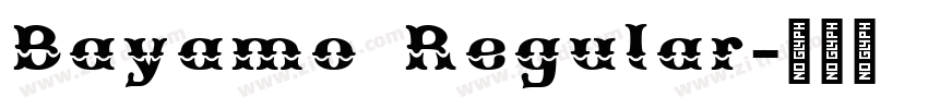 Bayamo Regular字体转换
